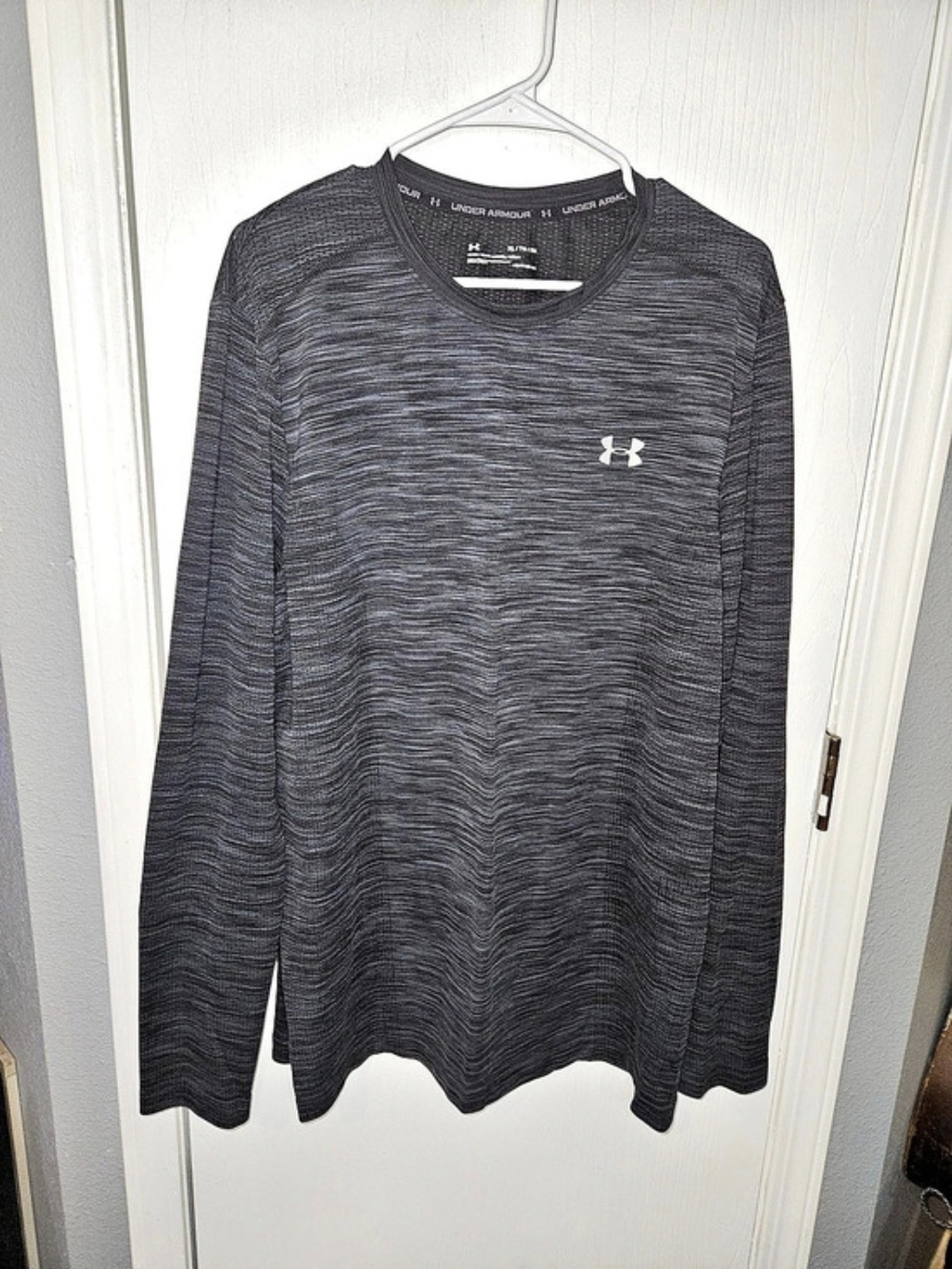 Under Armour Men's HeatGear Armour Compression Long Sleeve Gray XL